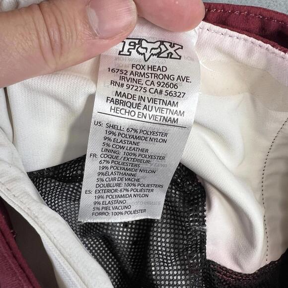 Fox Flexair Pants Mens 30 Red Belted Motocross Mountainbike Racing Outdoor MTB - Picture 7 of 10